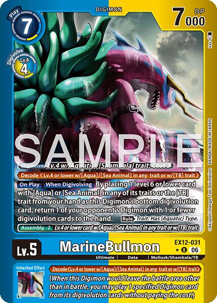 MarineBullmon [EX12-031] (Limited Foil) [Digital World Shambala] | Anubis Games and Hobby