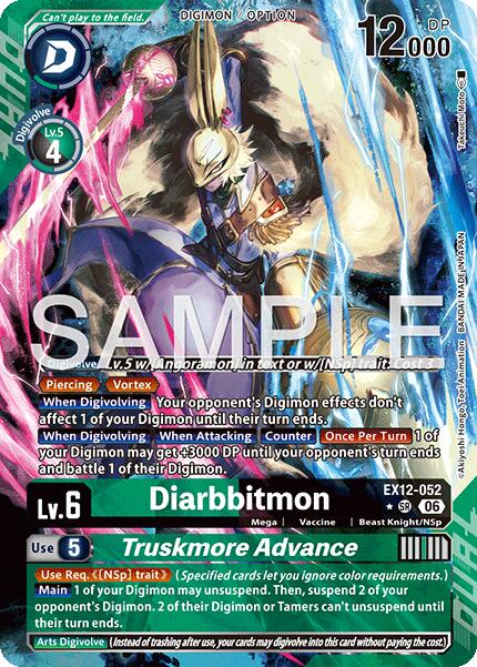 Diarbbitmon // Truskmore Advance [EX12-052] (Alternate Art) [Digital World Shambala] | Anubis Games and Hobby