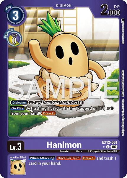 Hanimon [EX12-061] (Limited Foil) [Digital World Shambala] | Anubis Games and Hobby