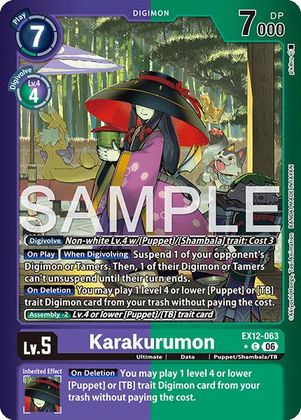 Karakurumon [EX12-063] (Limited Foil) [Digital World Shambala] | Anubis Games and Hobby