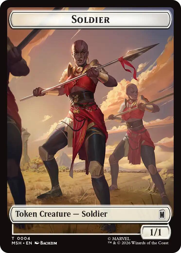Soldier // Goat Double-Sided Token [Marvel Super Heroes Commander Tokens] | Anubis Games and Hobby
