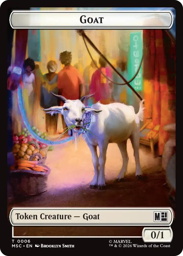 Goat // Construct Double-Sided Token [Marvel Super Heroes Commander Tokens] | Anubis Games and Hobby