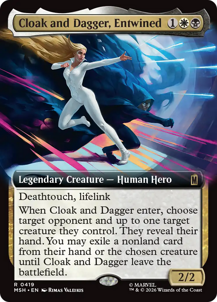 Cloak and Dagger, Entwined (Extended Art) [Marvel Super Heroes] | Anubis Games and Hobby