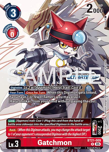 Gatchmon [BT21-009] (Ultimate Cup 26-27 Season 2) [World Convergence] | Anubis Games and Hobby