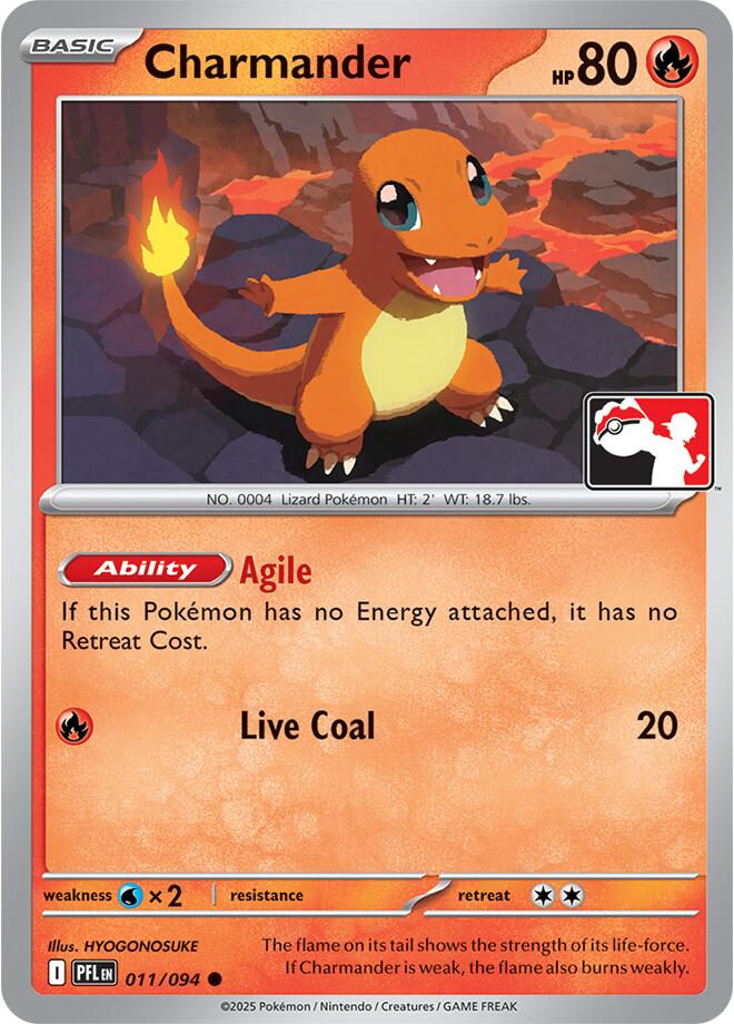 Charmander (011/094) [Prize Pack Series Nine] | Anubis Games and Hobby