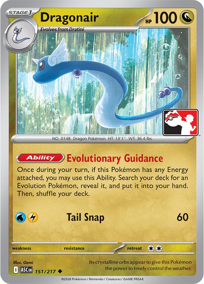 Dragonair (151/217) [Prize Pack Series Nine] | Anubis Games and Hobby