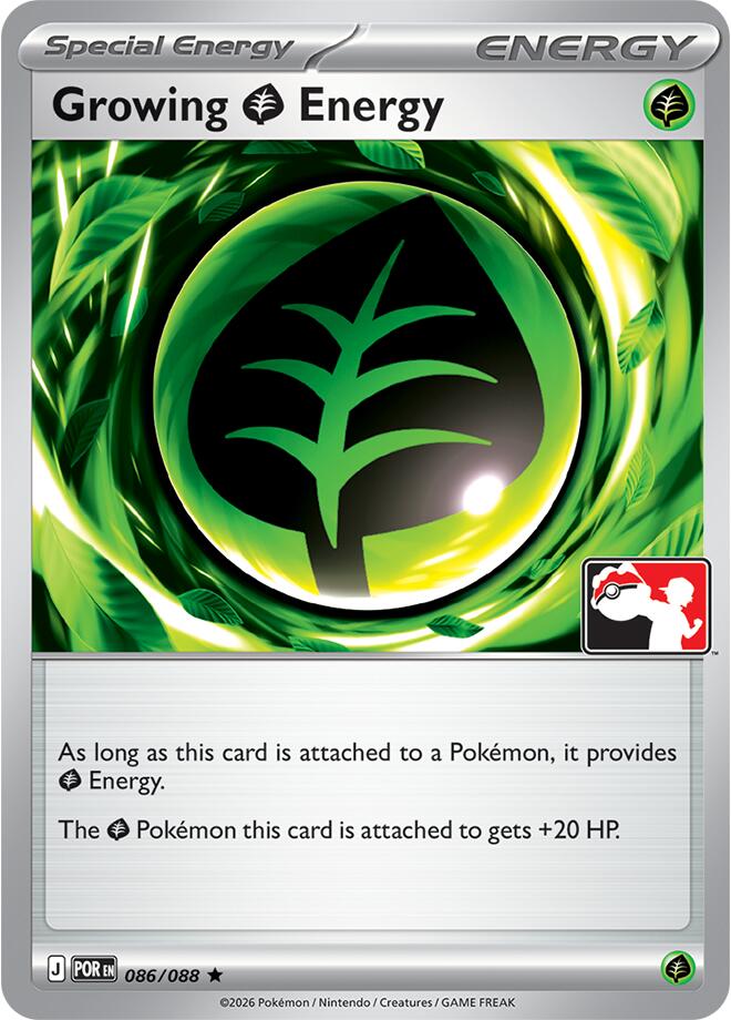 Growing Grass Energy (086/088) [Prize Pack Series Nine] | Anubis Games and Hobby