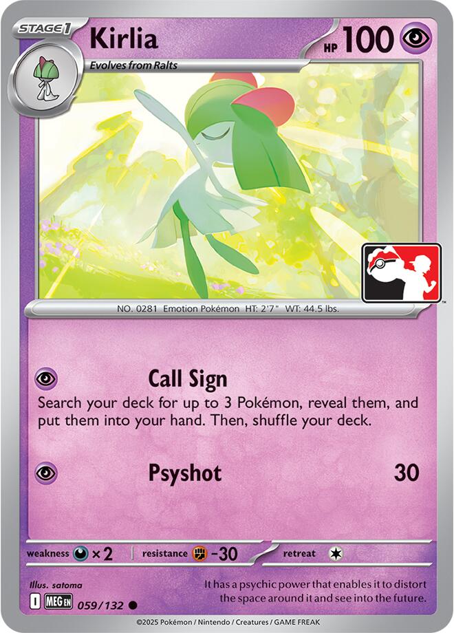 Kirlia (059/132) [Prize Pack Series Nine] | Anubis Games and Hobby
