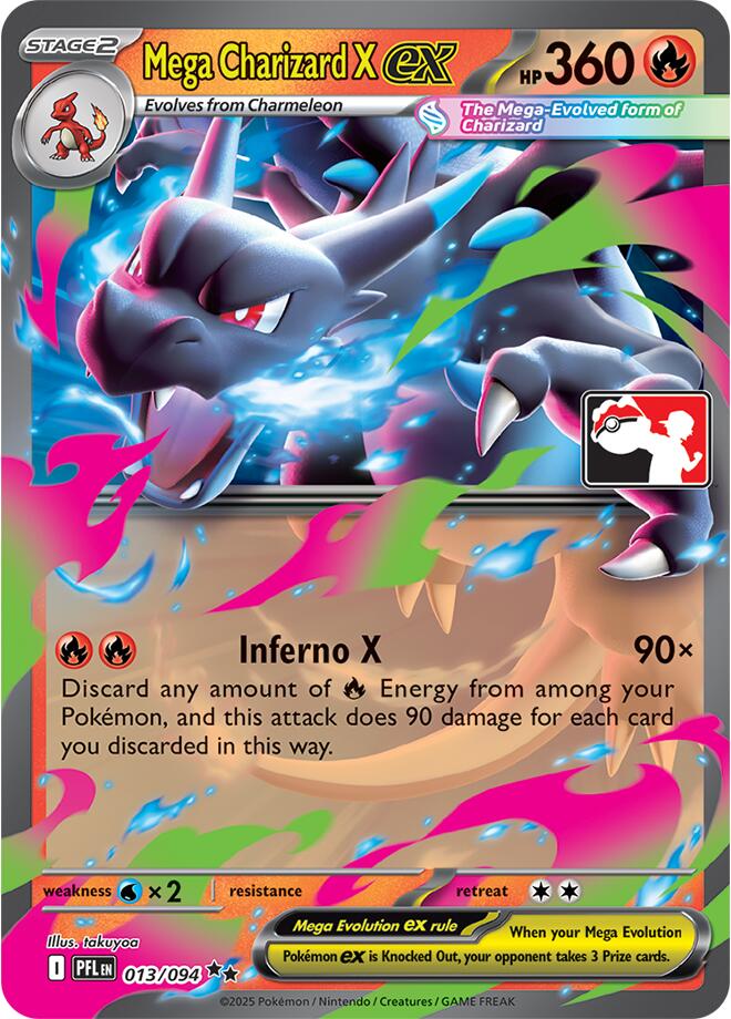 Mega Charizard X ex (013/094) [Prize Pack Series Nine] | Anubis Games and Hobby