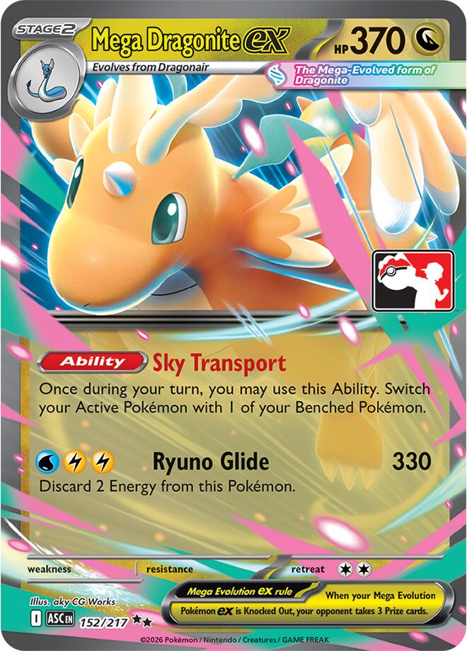 Mega Dragonite ex (152/217) [Prize Pack Series Nine] | Anubis Games and Hobby