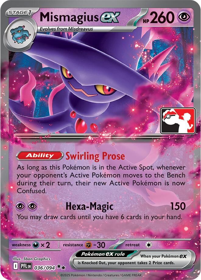 Mismagius ex (036/094) [Prize Pack Series Nine] | Anubis Games and Hobby