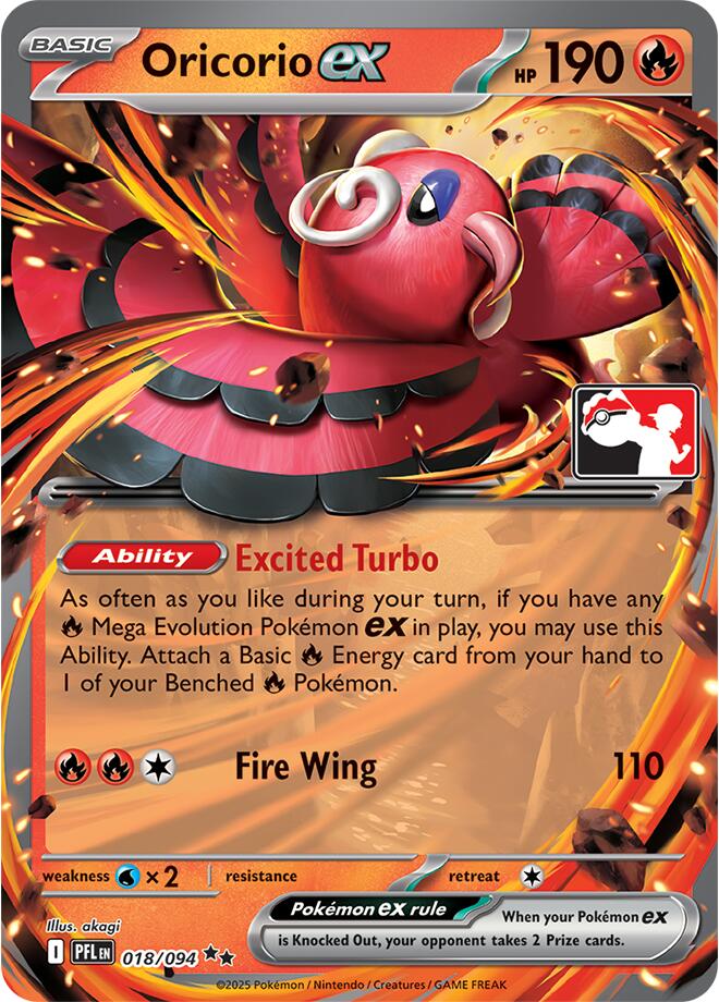 Oricorio ex (018/094) [Prize Pack Series Nine] | Anubis Games and Hobby