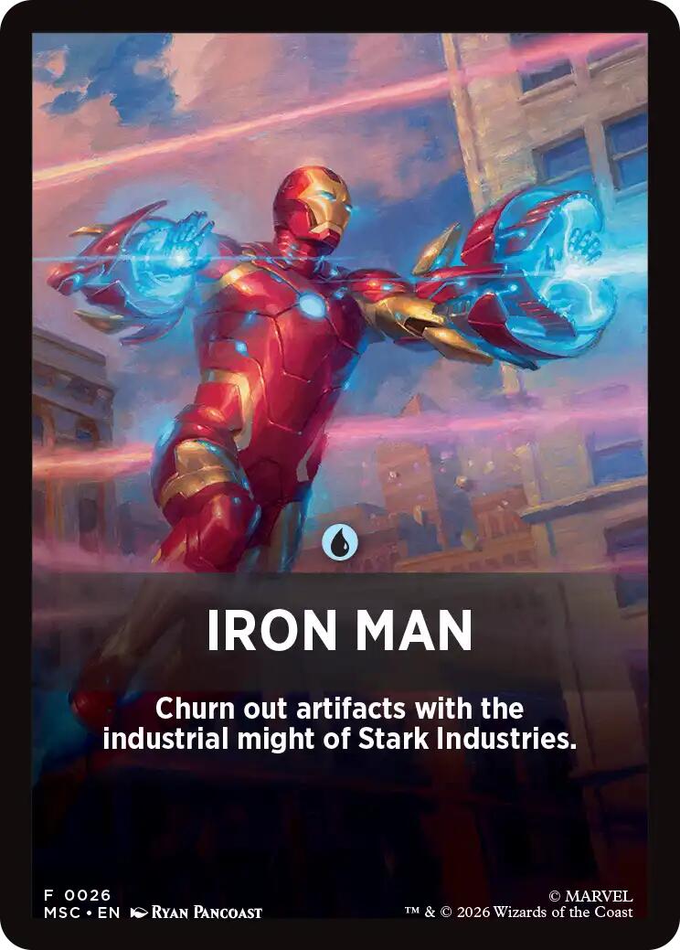 Iron Man Theme Card [Marvel Super Heroes Commander] | Anubis Games and Hobby