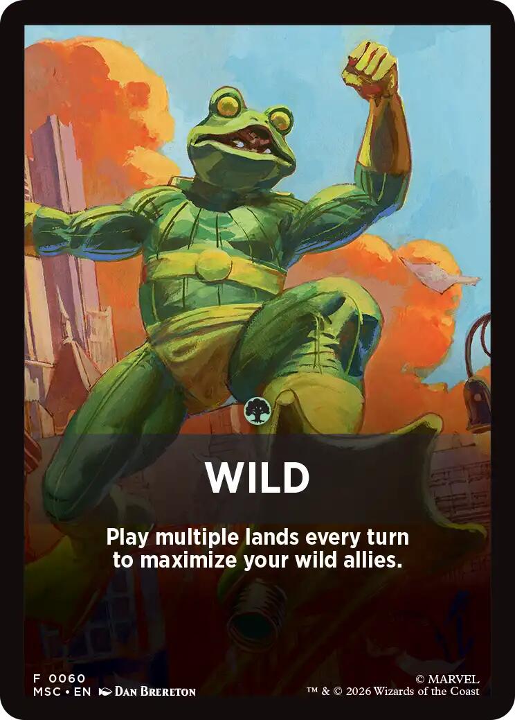 Wild Theme Card [Marvel Super Heroes Commander] | Anubis Games and Hobby