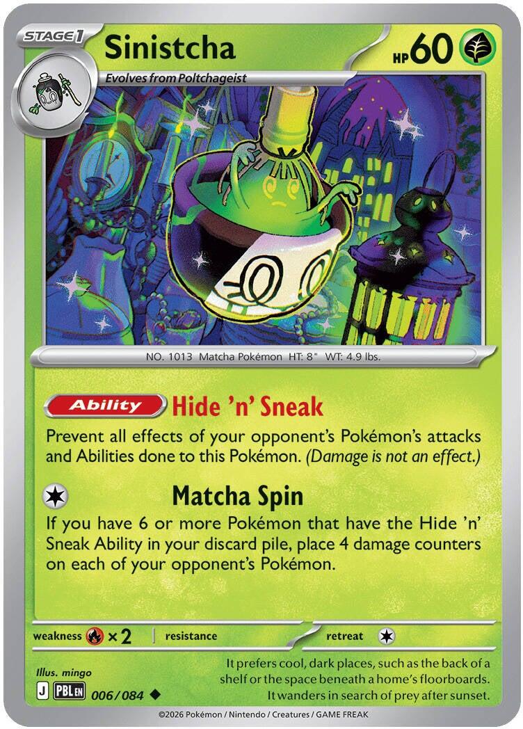 Sinistcha (006/084) [Mega Evolution: Pitch Black] | Anubis Games and Hobby