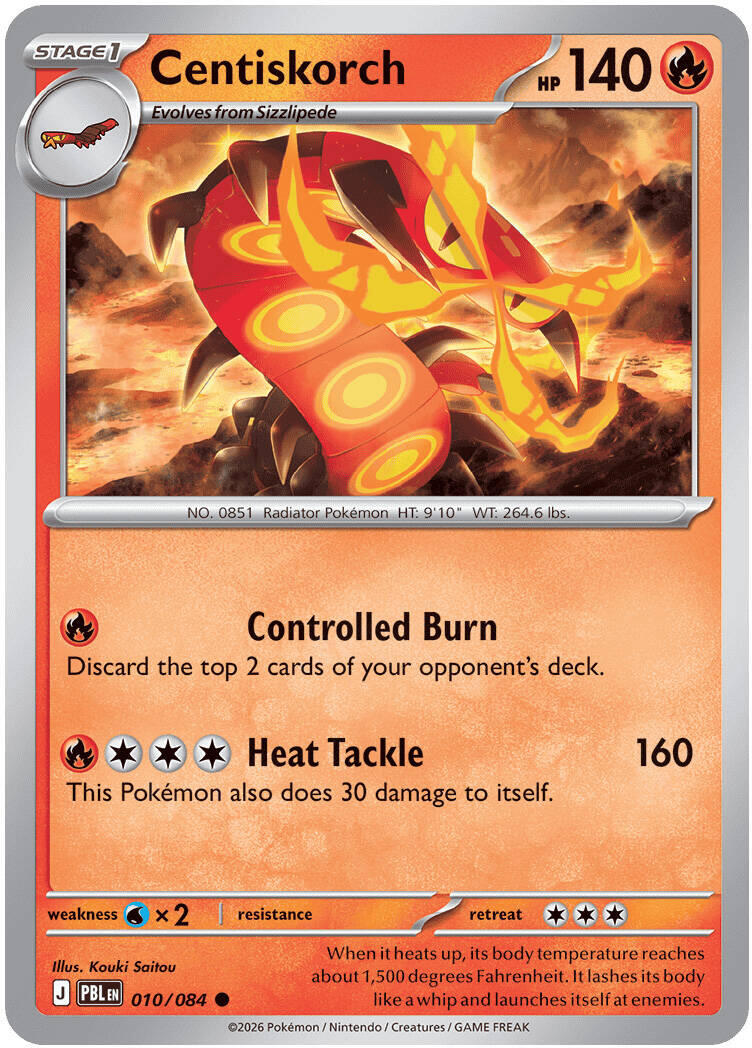 Centiskorch (010/084) [Mega Evolution: Pitch Black] | Anubis Games and Hobby