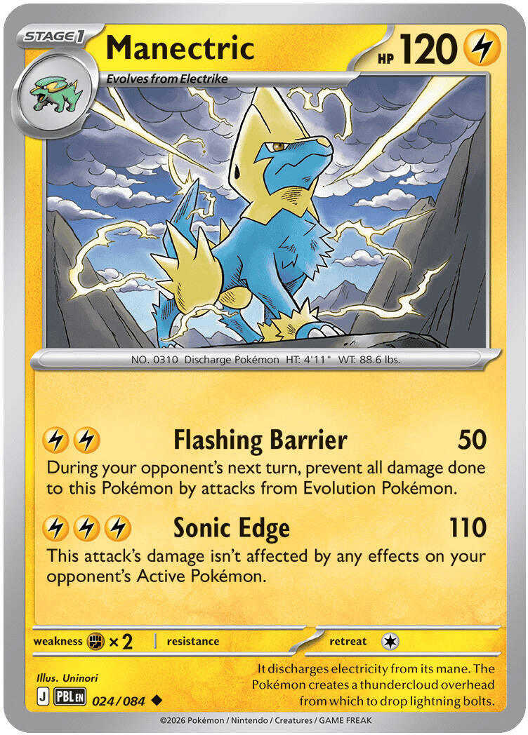 Manectric (024/084) [Mega Evolution: Pitch Black] | Anubis Games and Hobby
