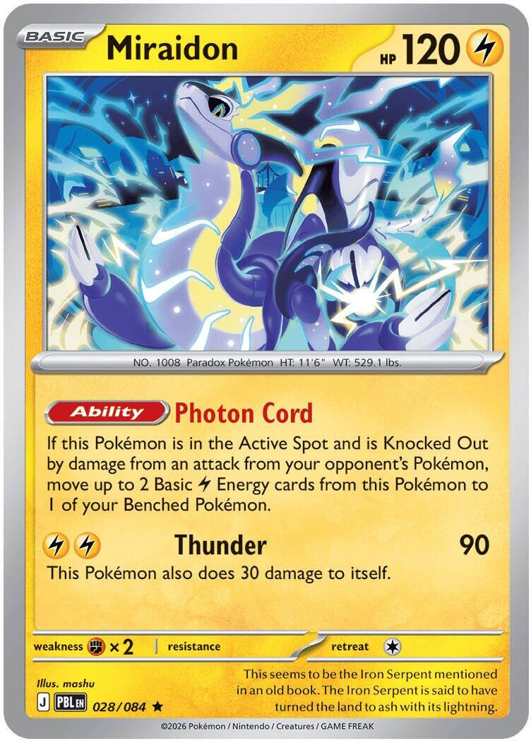 Miraidon (028/084) [Mega Evolution: Pitch Black] | Anubis Games and Hobby