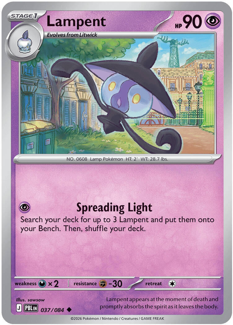 Lampent (037/084) [Mega Evolution: Pitch Black] | Anubis Games and Hobby