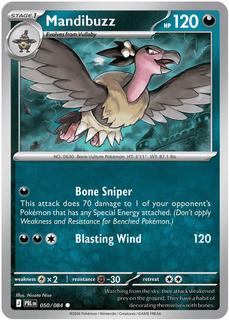 Mandibuzz (050/084) [Mega Evolution: Pitch Black] | Anubis Games and Hobby