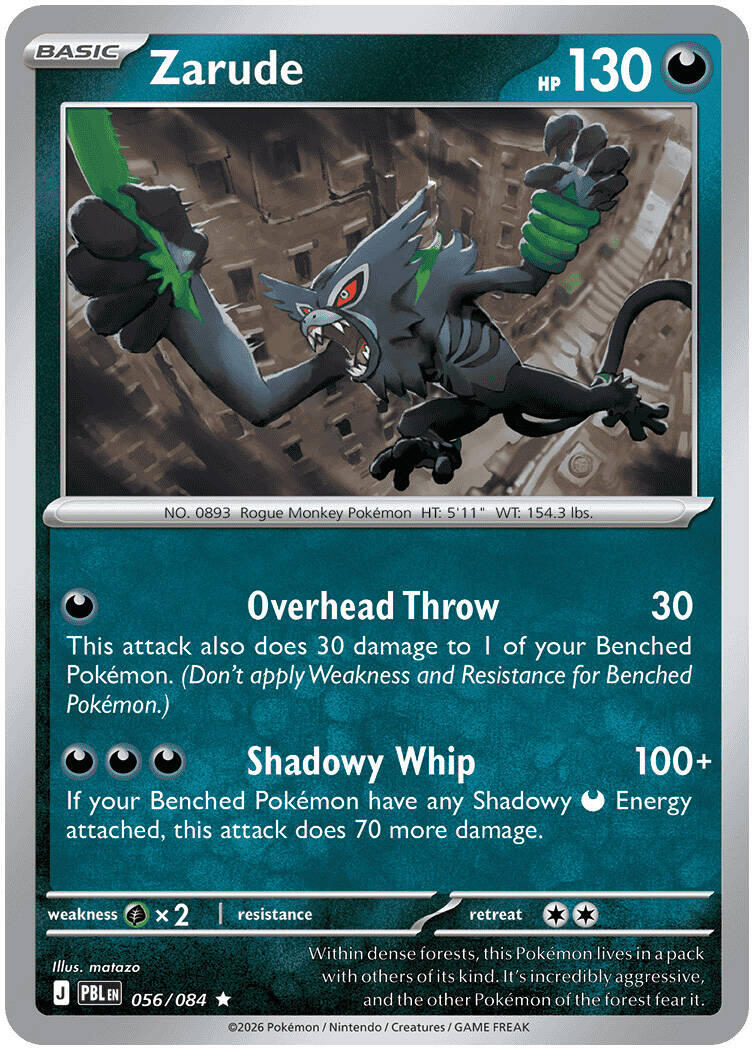 Zarude (056/084) [Mega Evolution: Pitch Black] | Anubis Games and Hobby