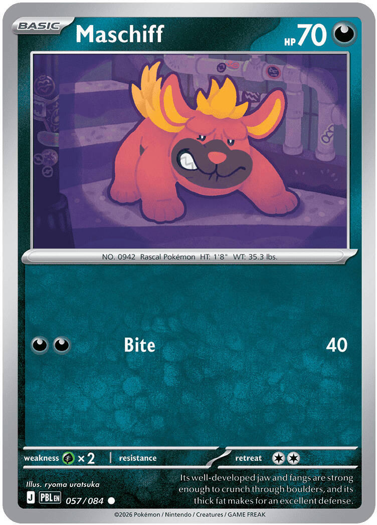 Maschiff (057/084) [Mega Evolution: Pitch Black] | Anubis Games and Hobby