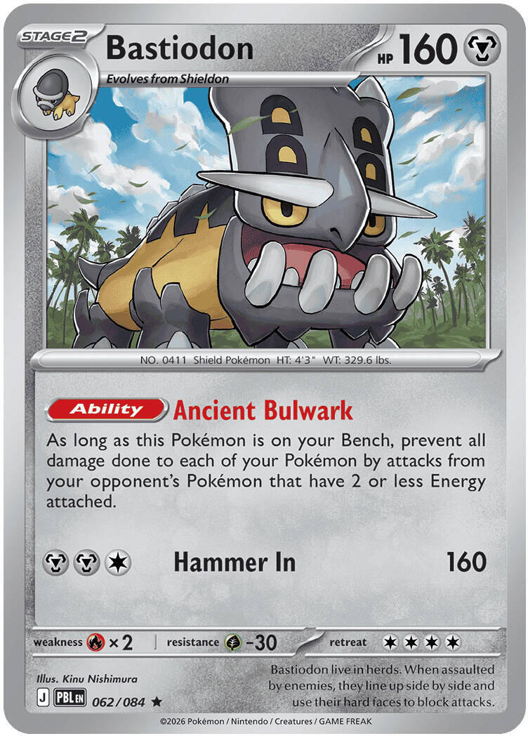Bastiodon (062/084) [Mega Evolution: Pitch Black] | Anubis Games and Hobby