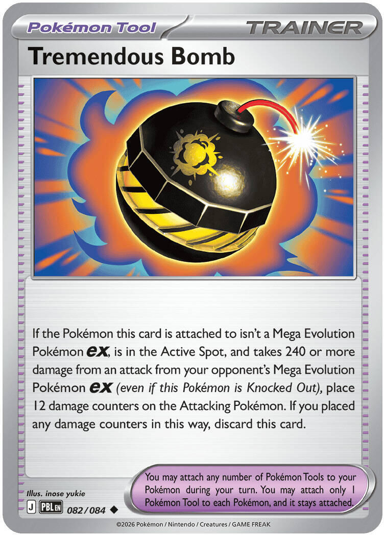 Tremendous Bomb (082/084) [Mega Evolution: Pitch Black] | Anubis Games and Hobby