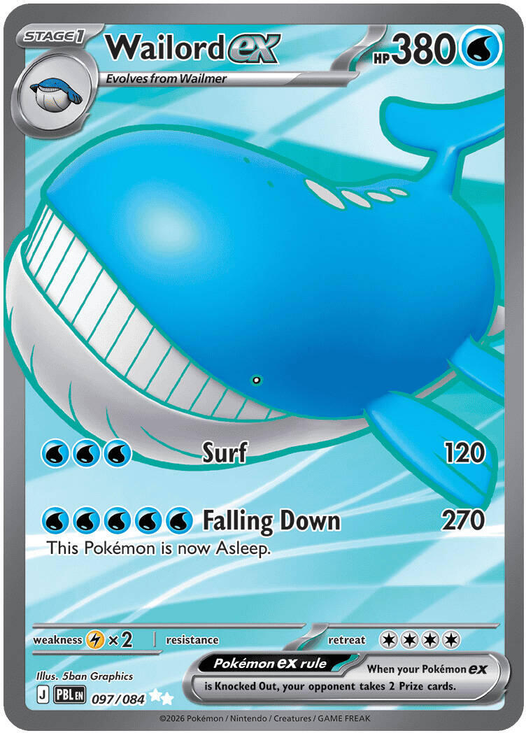 Wailord ex (097/084) [Mega Evolution: Pitch Black] | Anubis Games and Hobby
