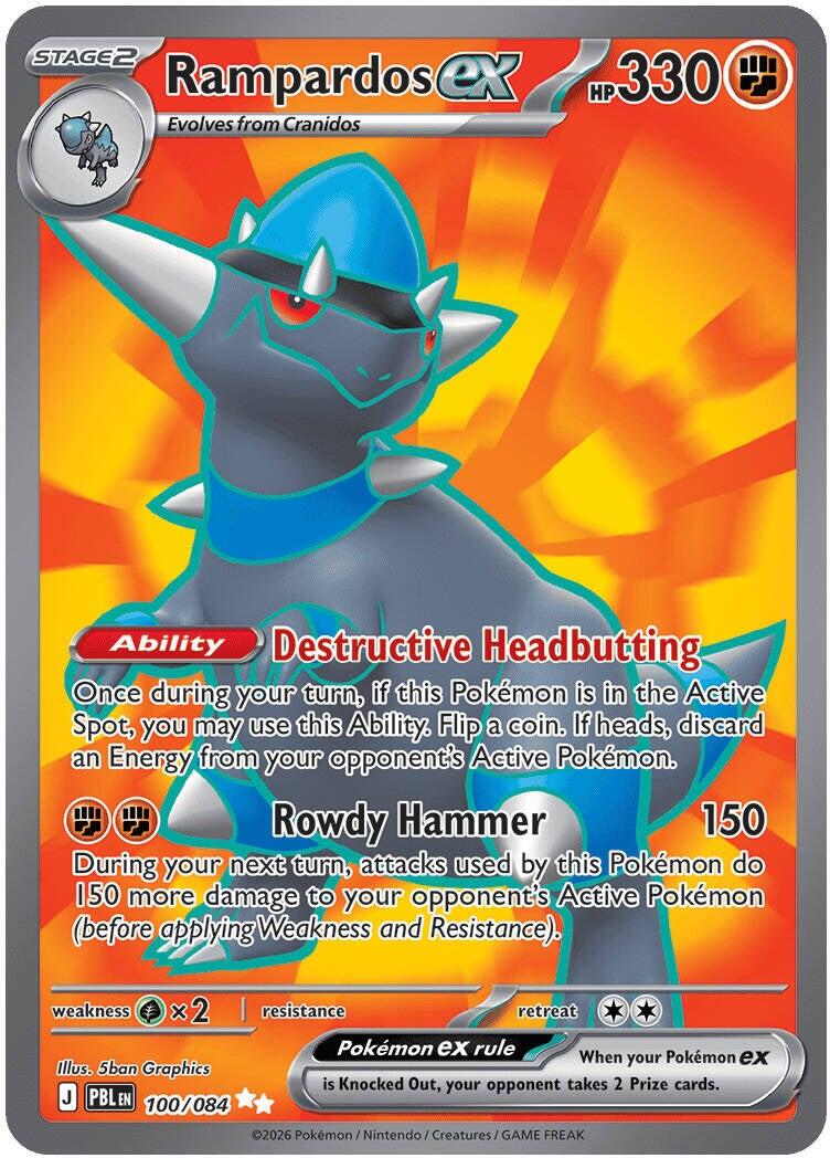 Rampardos ex (100/084) [Mega Evolution: Pitch Black] | Anubis Games and Hobby