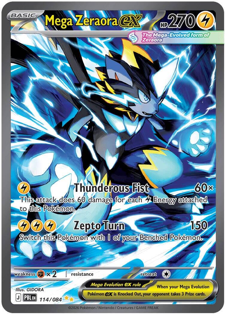 Mega Zeraora ex (114/084) [Mega Evolution: Pitch Black] | Anubis Games and Hobby
