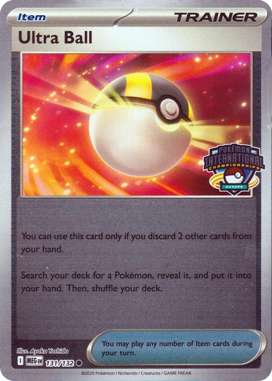 Ultra Ball (131/132) (European International Championship) [League & Championship Cards] | Anubis Games and Hobby