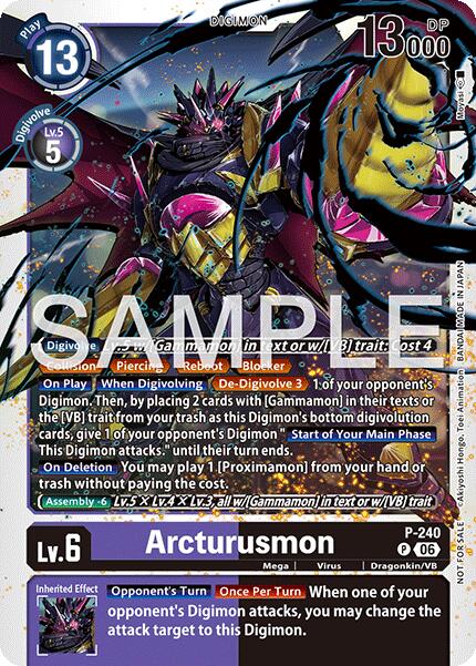 Arcturusmon [P-240] (Official Store Tournament 2026 Vol. 3 Participant) [Promotional Cards] | Anubis Games and Hobby