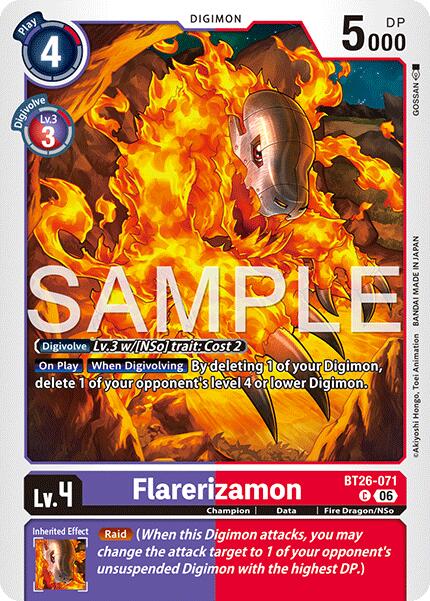 Flarerizamon [BT26-071] [Timeless Bonds] | Anubis Games and Hobby