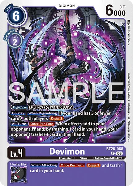 Devimon [BT26-068] [Timeless Bonds] | Anubis Games and Hobby