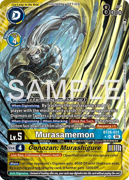 Murasamemon // Gonozan: Murashigure [BT26-031] (Alternate Art) [Timeless Bonds] | Anubis Games and Hobby