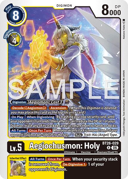 Aegiochusmon: Holy [BT26-029] [Timeless Bonds] | Anubis Games and Hobby