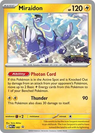 Miraidon (082) (Pitch Black Stamped) [Mega Evolution Promo] | Anubis Games and Hobby