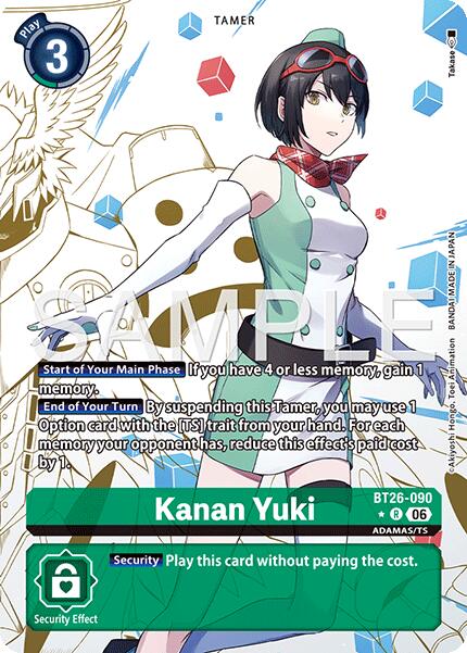 Kanan Yuki [BT26-090] (Alternate Art) [Timeless Bonds] | Anubis Games and Hobby