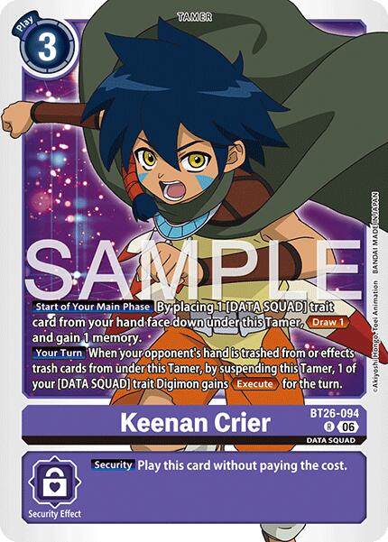 Keenan Crier [BT26-094] [Timeless Bonds] | Anubis Games and Hobby