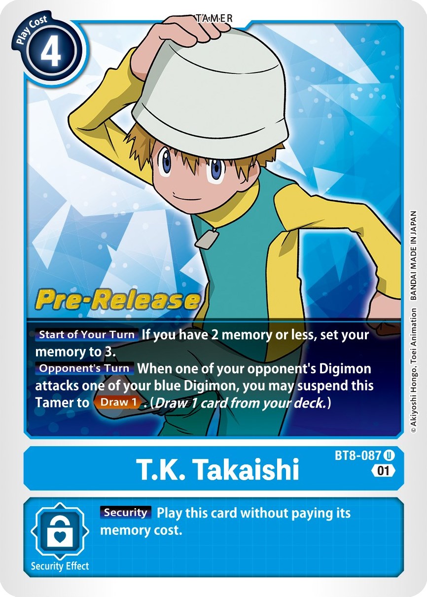 T.K. Takaishi [BT8-087] [New Awakening Pre-Release Cards] | Anubis Games and Hobby