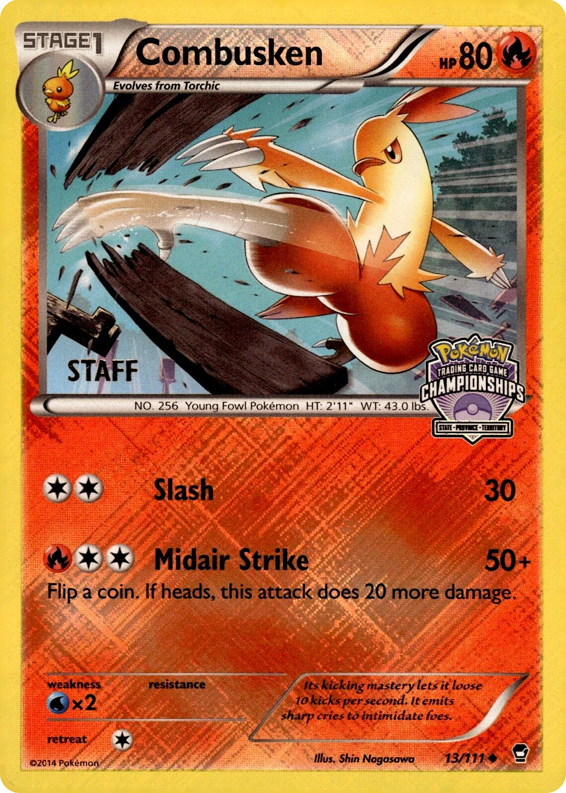 Combusken (13/111) (State Championships) [Staff] [League & Championship Cards] | Anubis Games and Hobby