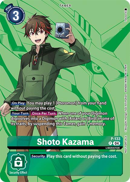 Shoto Kazama [P-133] (Digimon Liberator D-Storage Set) [Promotional Cards] | Anubis Games and Hobby