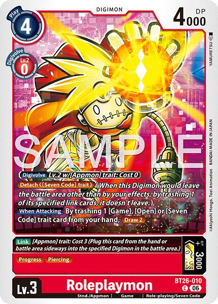 Roleplaymon [BT26-010] [Timeless Bonds] | Anubis Games and Hobby
