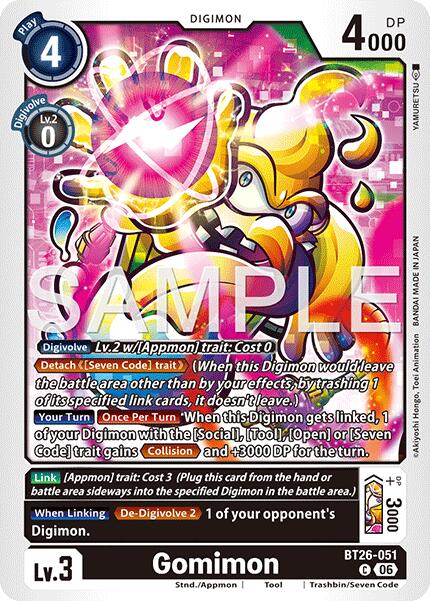 Gomimon [BT26-051] [Timeless Bonds] | Anubis Games and Hobby
