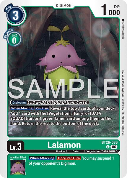 Lalamon [BT26-036] [Timeless Bonds] | Anubis Games and Hobby