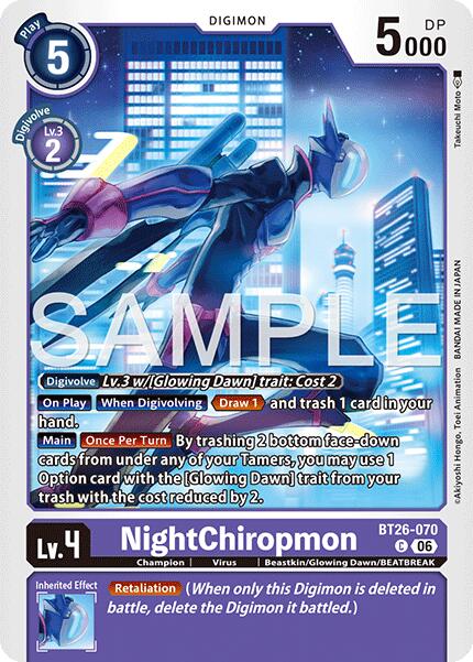 NightChiropmon [BT26-070] [Timeless Bonds] | Anubis Games and Hobby