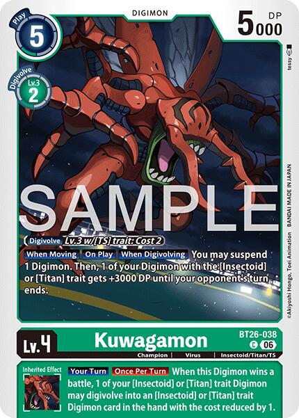 Kuwagamon [BT26-038] [Timeless Bonds] | Anubis Games and Hobby
