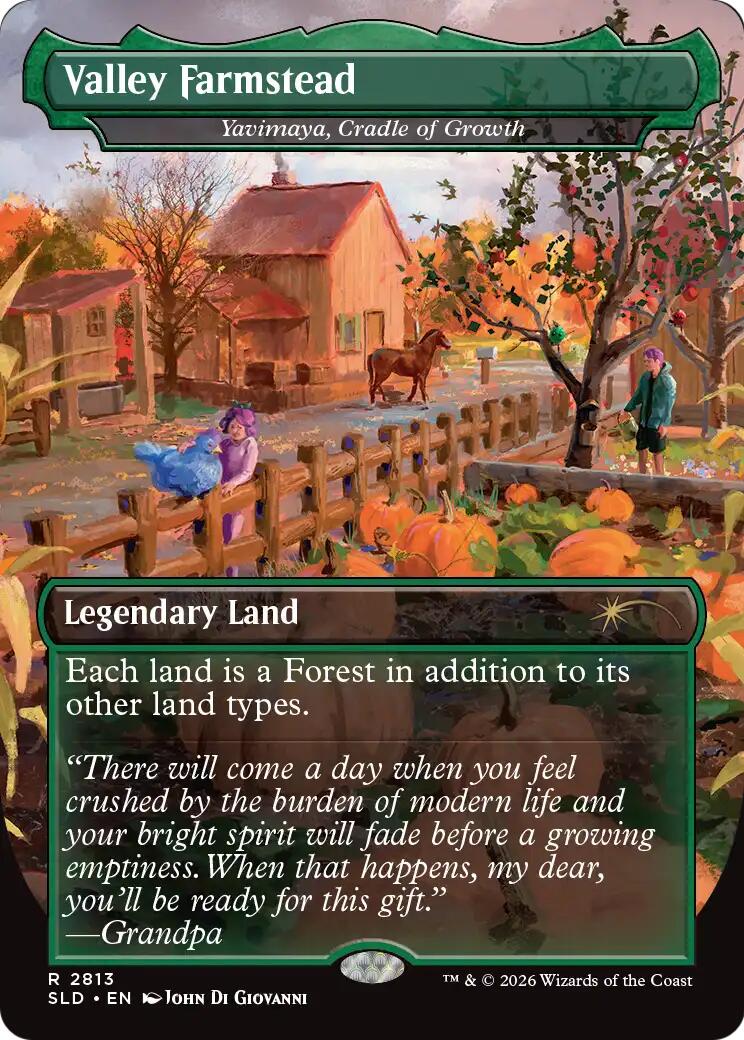 Valley Farmstead - Yavimaya, Cradle of Growth [Secret Lair Drop Series] | Anubis Games and Hobby