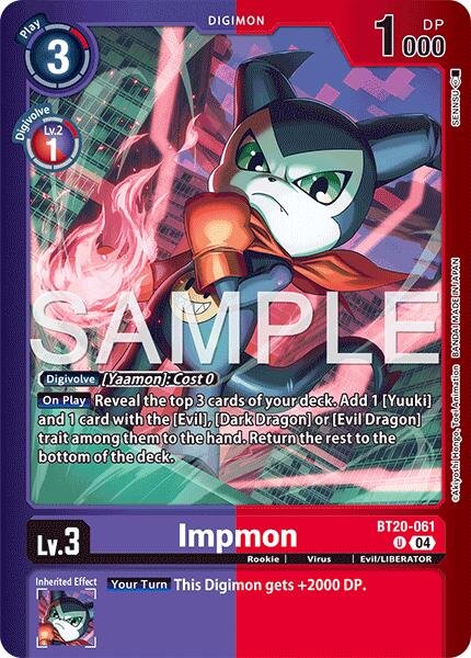 Impmon [BT20-061] [Limited Card Pack -Final Crest-] | Anubis Games and Hobby